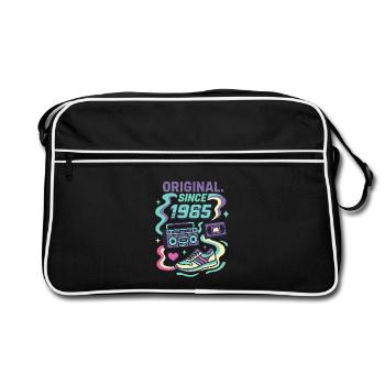 Original since 1985 - Year of birth 1985 - Retro Bag - black/white - Front