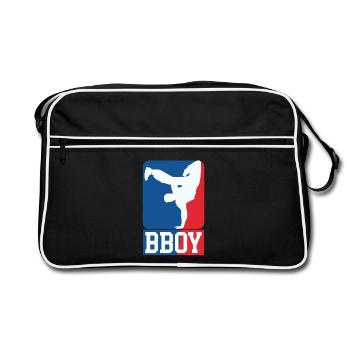 Breakdance B-Boy Streetdance Design Hip Hop Danse - Sac Retro - noir/blanc - Devant