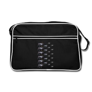 Reindeer - Retro Bag - black/white - Front