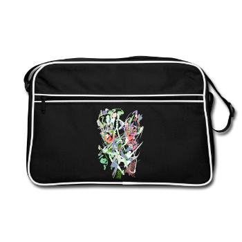 Background Design - Pastel - Retro Bag - black/white - Front
