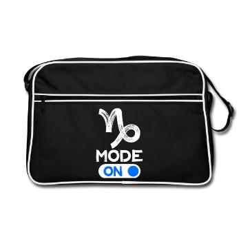 Astronomy Capricorn Statement Superstition Sky - Retro Bag - black/white - Front