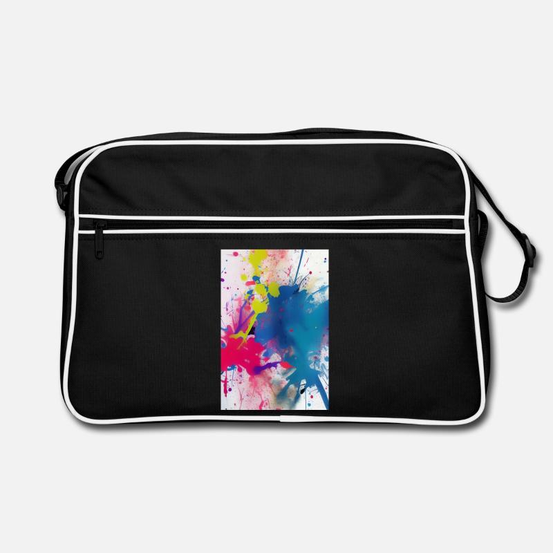 Des éclaboussures de couleur. Peinture Sac Retro