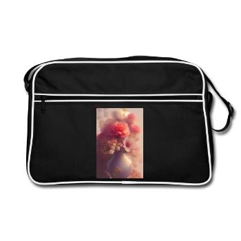 Art floral - Sac Retro - noir/blanc - Devant
