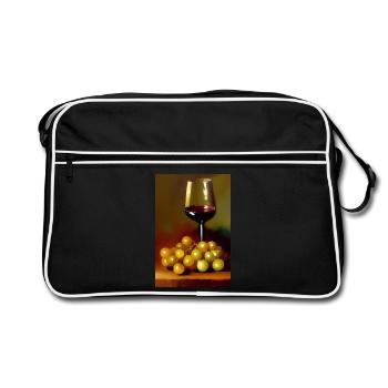 Buveurs de vin - Sac Retro - noir/blanc - Devant
