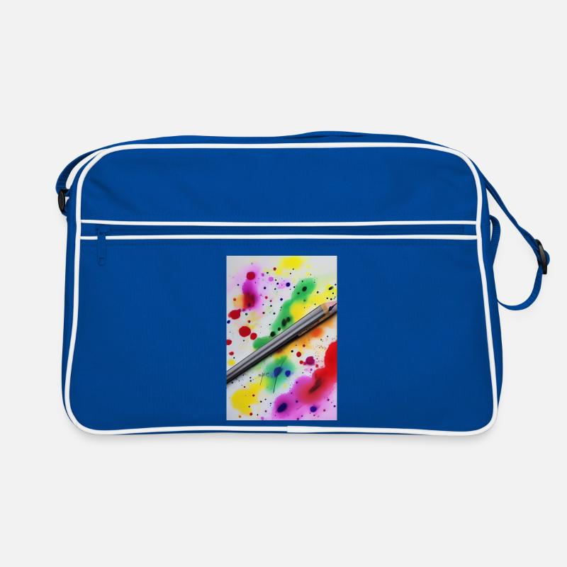 Farbspritzer Retro Tasche