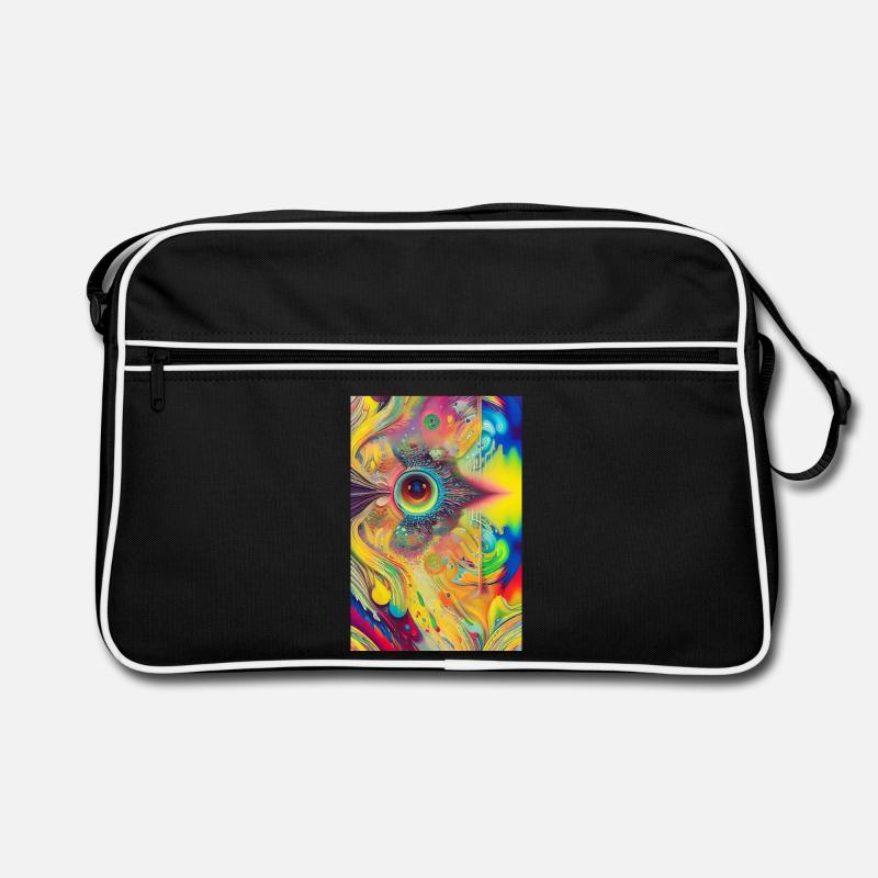 Abstrakte Kunst Retro Tasche