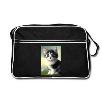 Bébé chat - Sac Retro - noir/blanc - Devant