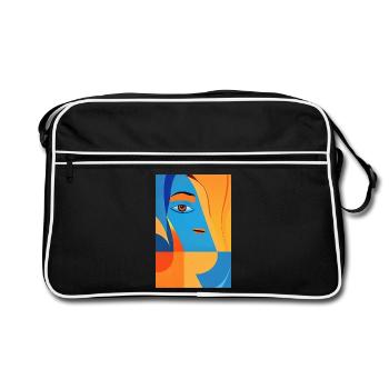 Abstract art - Retro Bag - black/white - Front