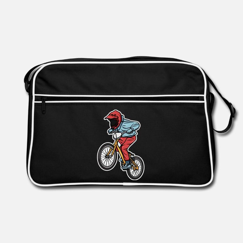 Funny BMX boy Retro Bag