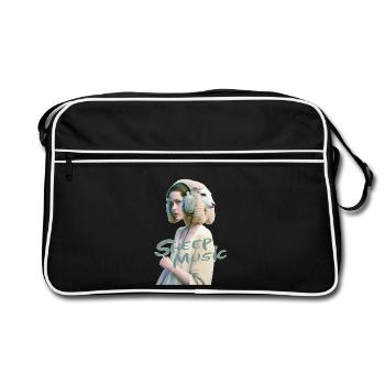 Anthropomorphic 10 Typo - Sac Retro - noir/blanc - Devant
