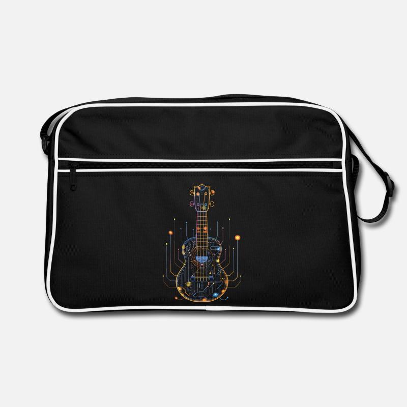 Ukulele Drawing Retro Bag