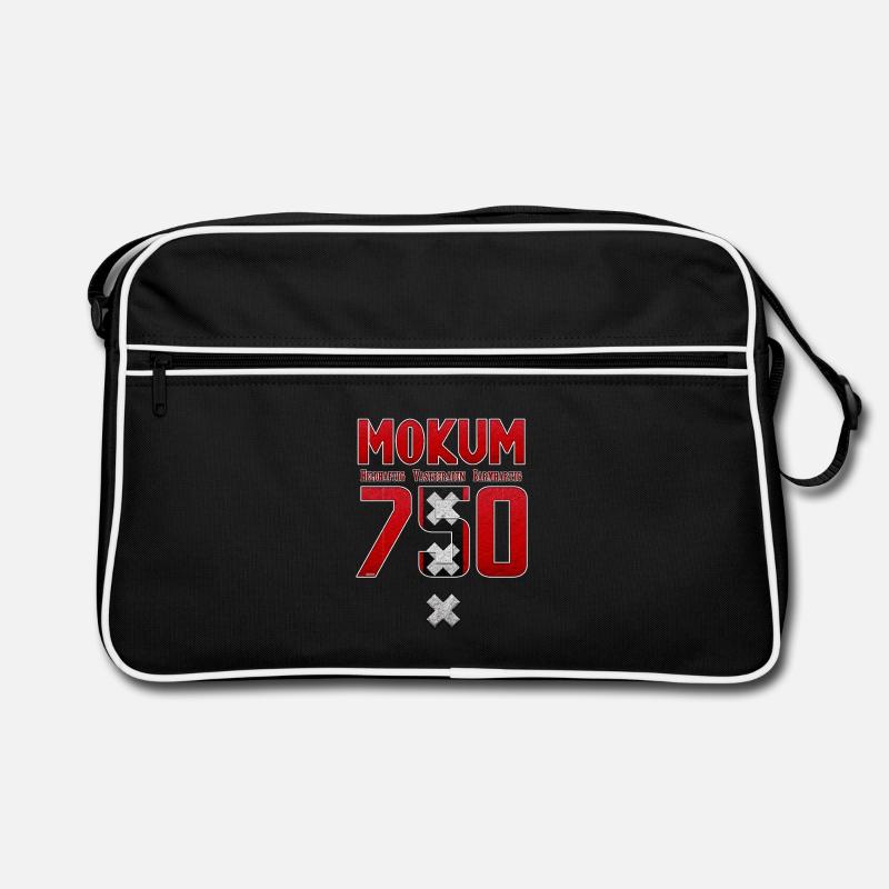 Amsterdam 750 HVB - Retro Tasche - Schwarz/Weiß