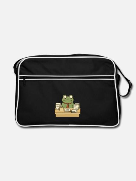 Business Frog - Retro Bag - black/white - Front