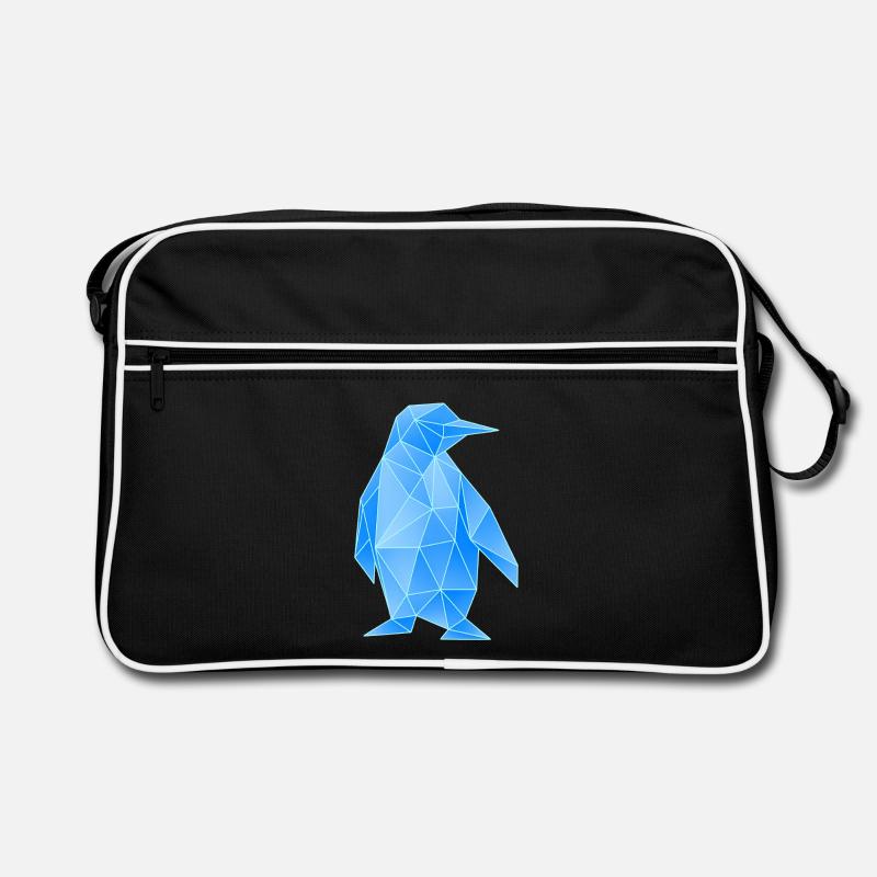 Diamond Penguin Geometric Design Retro Bag
