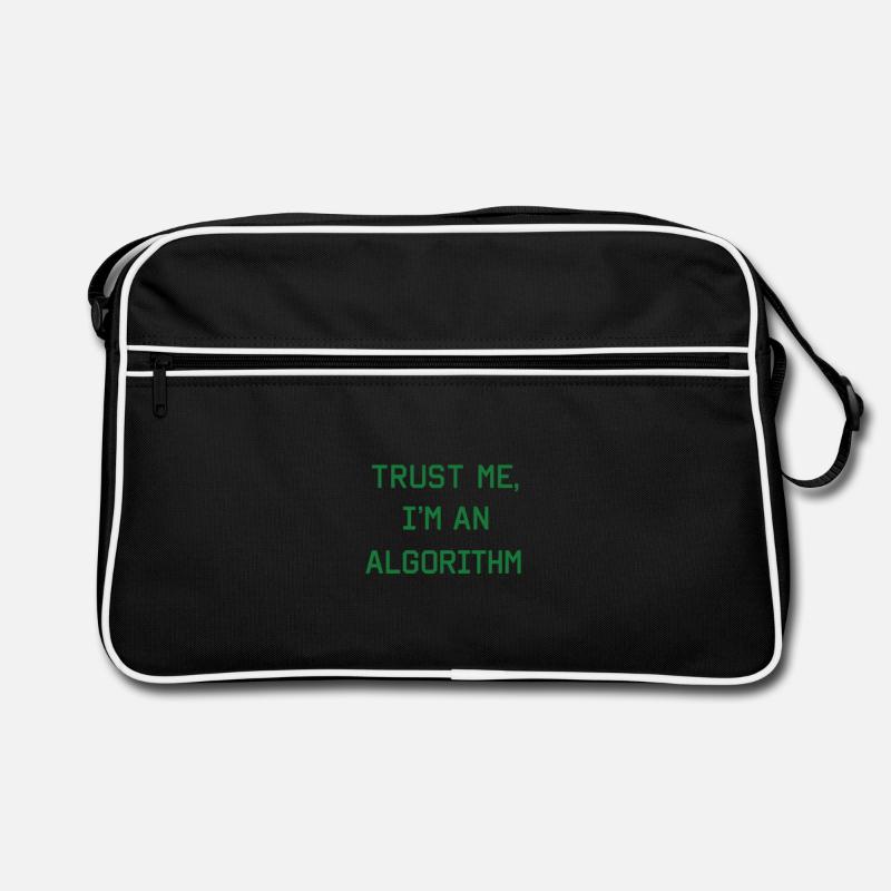Trust me, I’m an Algorithm – Nerd & Programmierer  Retro Tasche