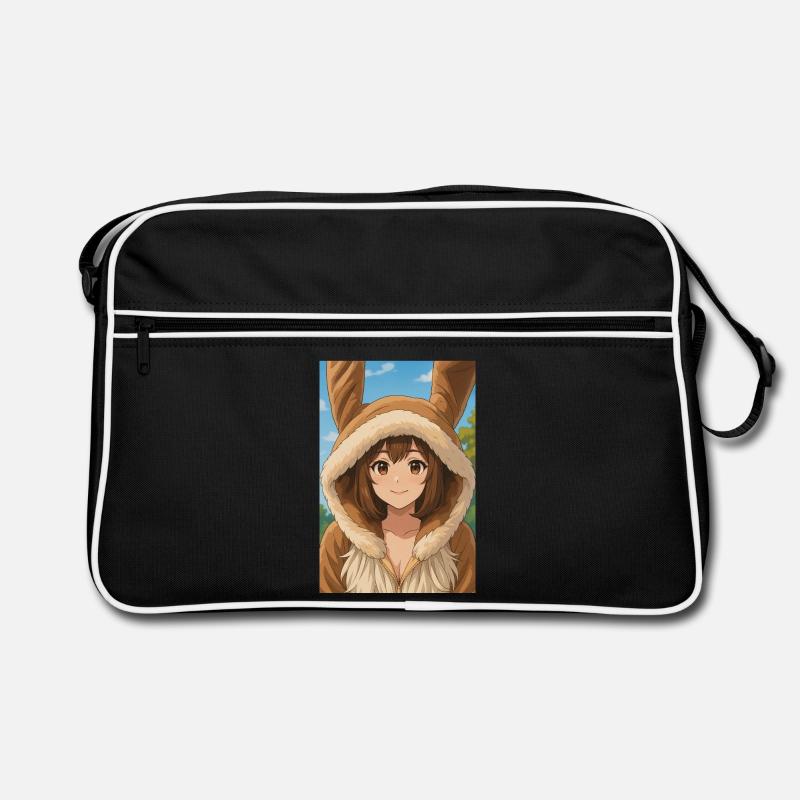 Sweat à capuche lapin Anime Charm Sac Retro