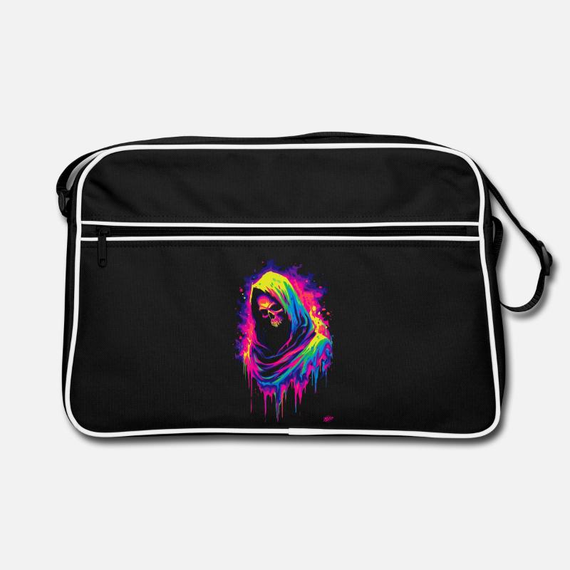 Neon Grim Reaper Retro Tasche
