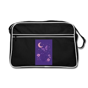 Enchanted Night - Retro Bag - black/white - Front