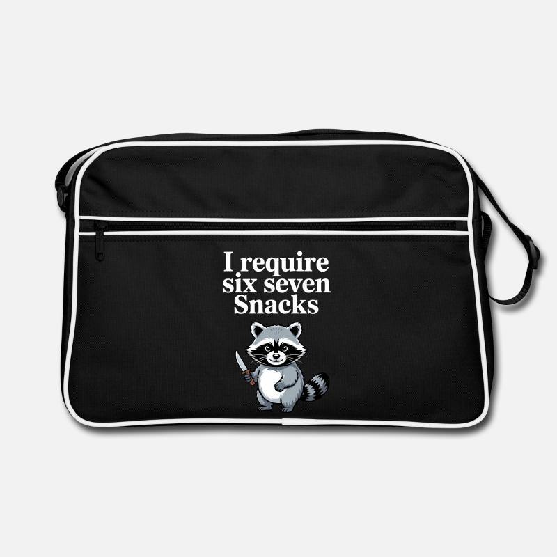 6-7 Internet Meme Cooler 6 7 Waschbär Retro Tasche