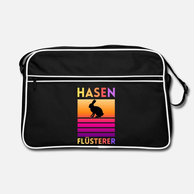 Hase Flüsterer Retro Tasche