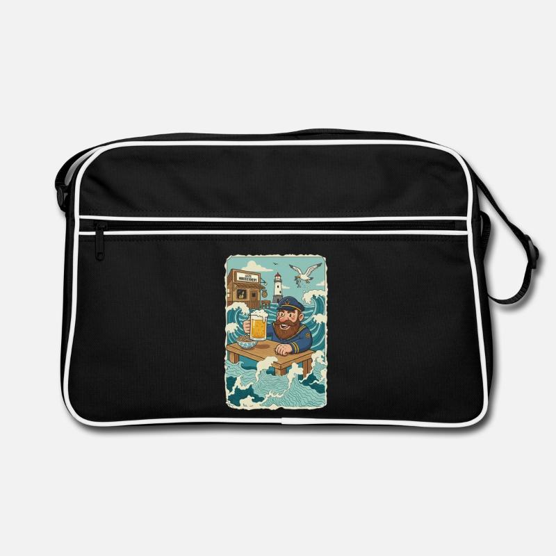 Letzte Nordsee Kneipe Retro Tasche