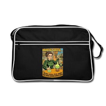 Marie Curie Curious - Retro Bag - black/white - Front
