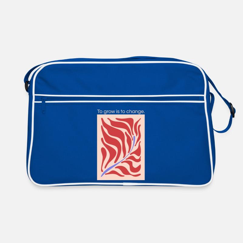 Growth through change – leaf shape pattern Retro Bag