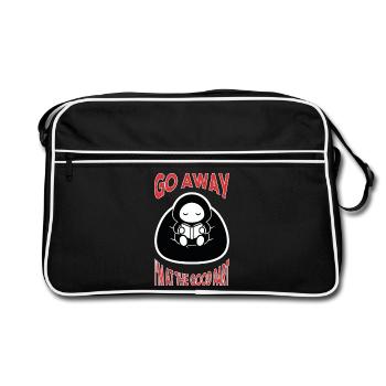 Play Go Away I'm At The Good Part - Retro Bag - black/white - Front