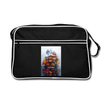 KEINE ADRESSE BENÖTIGT - Moderne Villa der Herbstinsel - Retro Tasche - Schwarz/Weiß - Vorne