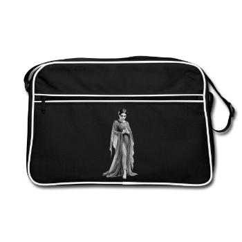 tödlicher Blick - Retro Tasche - Schwarz/Weiß - Vorne