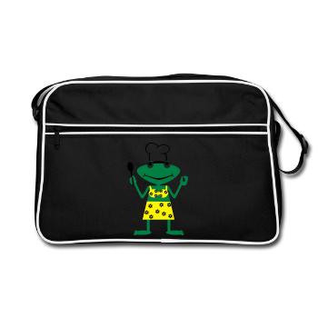 Cook frog - Retro Bag - black/white - Front