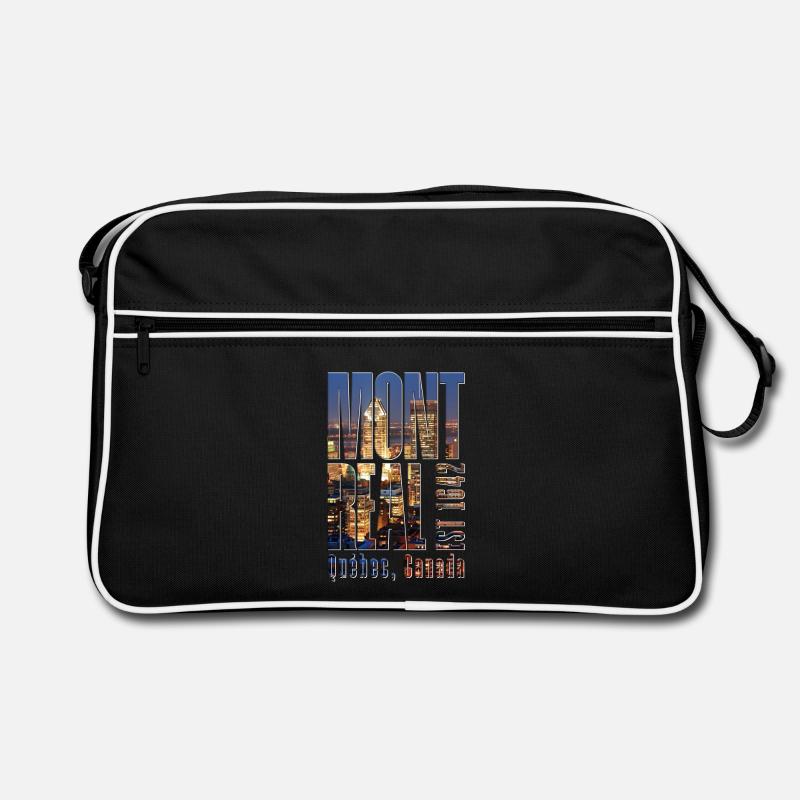 Montreal Skyline Stadtbild Retro Tasche
