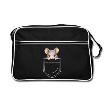 Mouse Mice - Retro Bag - black/white - Front