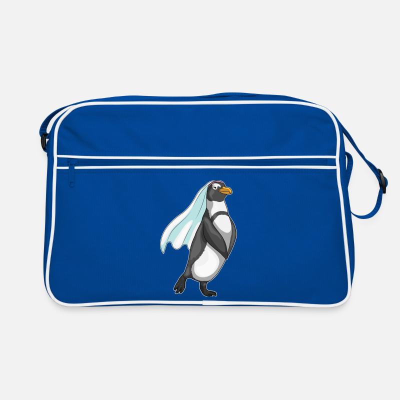 Pingouin voile de mariée mariage Sac Retro