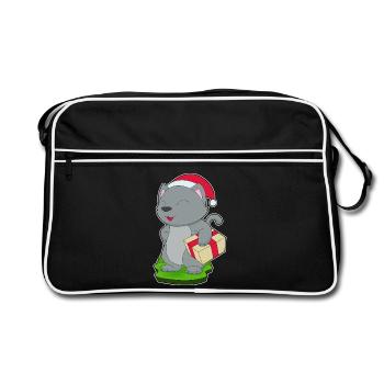 Forfait Noël chat - Sac Retro - noir/blanc - Devant