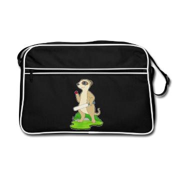 Meerkat Cricket Cricket Bats - Retro Bag - black/white - Front