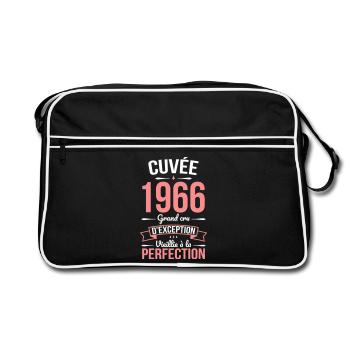 1966 – Aged to perfection - Retro Bag - black/white - Front