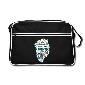 Mains hors Groenland Europe Solidarité - Sac Retro - noir/blanc - Devant