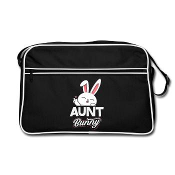 Happy Easter Sweet Easter Bunny Egg Hunt Easter Eggs - Retro Bag - black/white - Front
