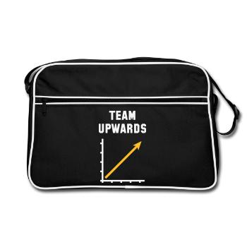 Team Upwards (Success / Progress / NEG Gold 2C) - Retro Bag - black/white - Front