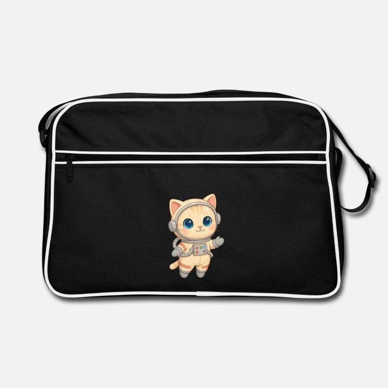 Chat aventurier de l’espace Sac Retro
