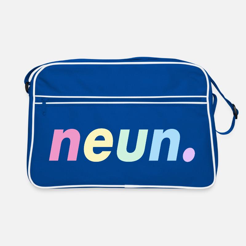 9. Geburtstag Geschenkidee Neun Retro Tasche
