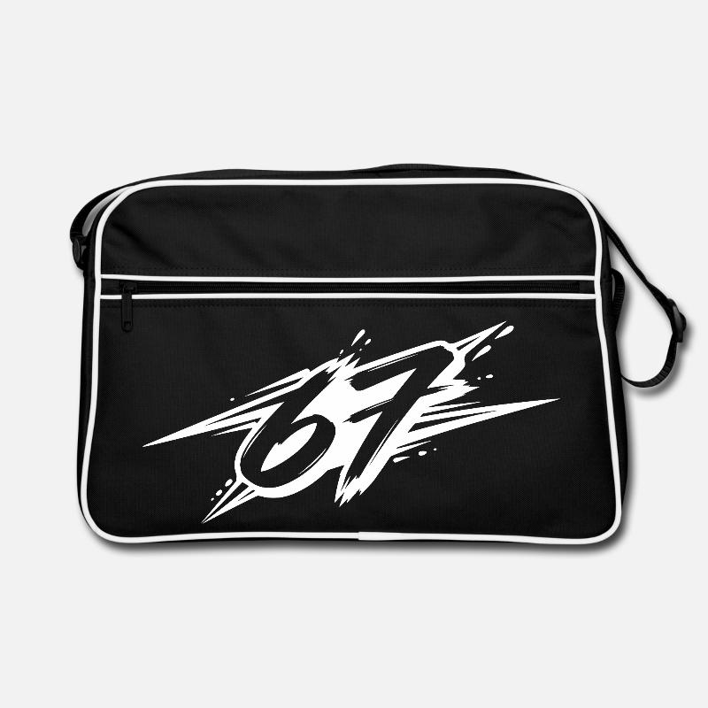 67 - Retro Tasche - Schwarz/Weiß