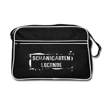 Légende du Schanigarten – Diction dialectale viennoise - Sac Retro - noir/blanc - Devant