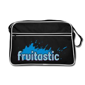 fruitastic claim fresh splash blue - Retro Bag - black/white - Front