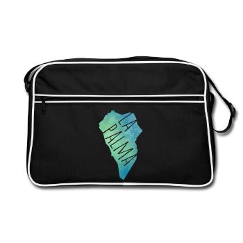 La Palma - Retro Tasche - Schwarz/Weiß - Vorne