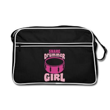 Batteur féminin - Sac Retro - noir/blanc - Devant