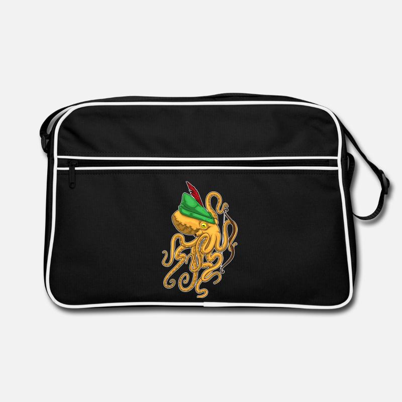 Krake Bogenschütze Bogen Retro Tasche