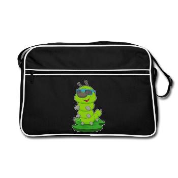 Lunettes de soleil Caterpillar - Sac Retro - noir/blanc - Devant