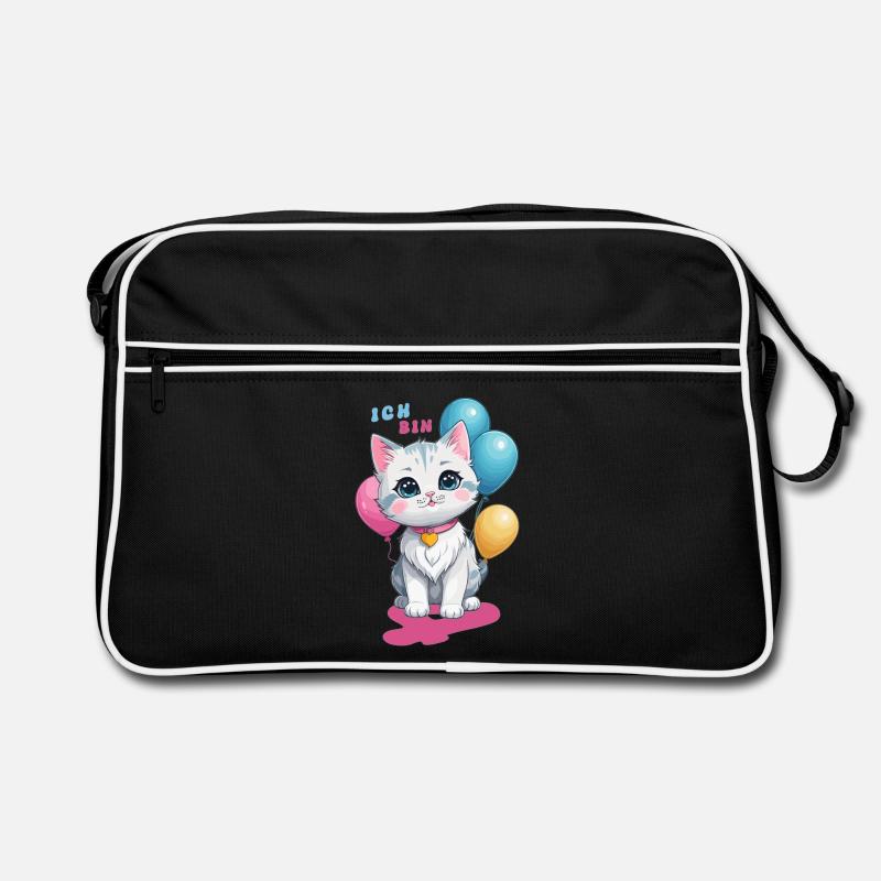 Ich bin Vier Jahre alt ! Retro Tasche